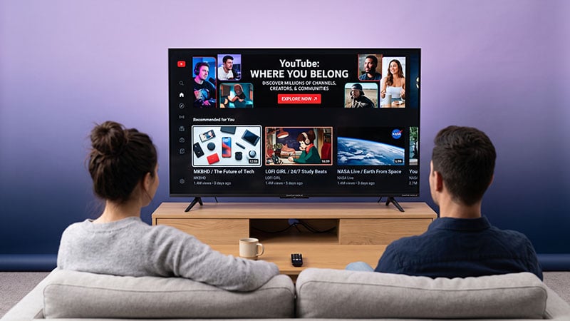 YouTube na chytrych televizich