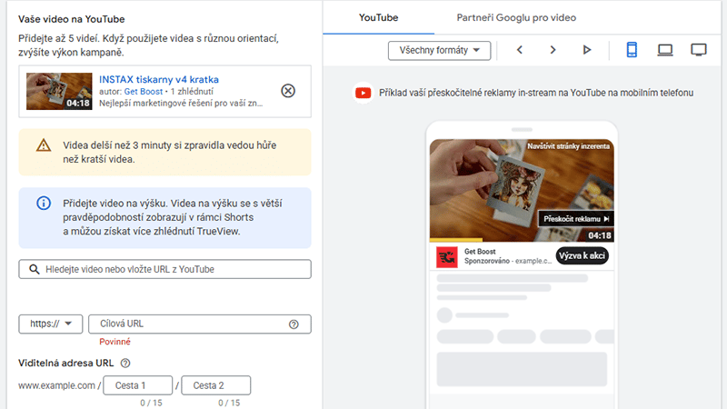 jak pridat video do google ads